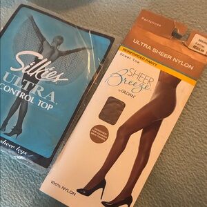 Silkies Ultra Sheer Nylon Pantyhose - Black
